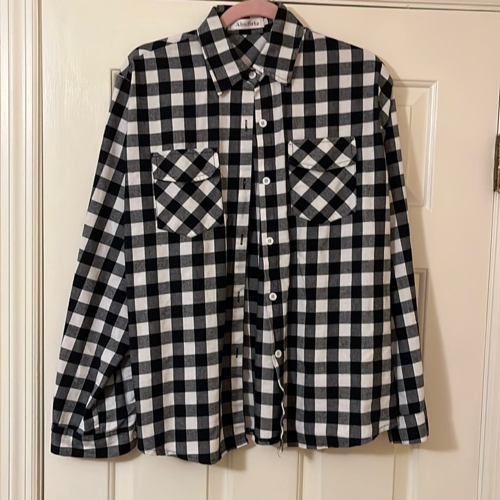 XXL button up flannel by Abollria